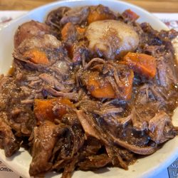 Shaker's - Beef stew with carrots, potatoes, and beef