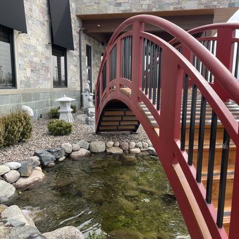 Wu's House - Outside Koi pond - Sushi Bars Near Me - Naperville, Illinois