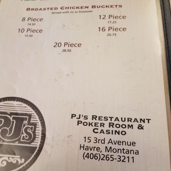 Pj's Restaurant & Casino - Menu 6 - Casinos Near Me - Havre, Montana Pj's Restaurant & Casino - Menu 6 - Casinos Near Me - Havre, Montana