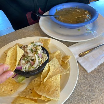 Buenos Grill - Ceviche and chicken tortilla soup. - Mexican Near Me - Reno, Nevada