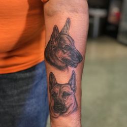 Palace Art Tattoo - Couple dog portraits by Glen West