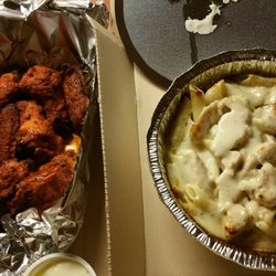 Domino's Pizza - Wings and chicken alfredo pasta