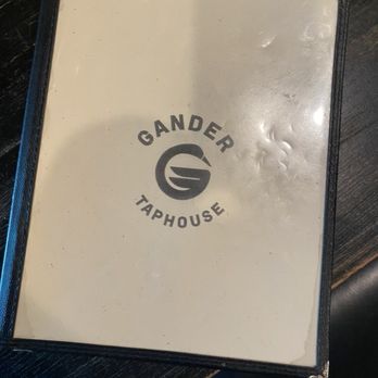 Gander Taphouse - Menu Cover - New American Near Me - Loomis, California