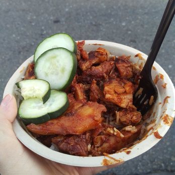 Off the Grid Pleasant Hill - Korean BBQ chicken rice bowl from Bombzies - Food Trucks Near Me - Pleasant Hill, California Off the Grid Pleasant Hill - Korean BBQ chicken rice bowl from Bombzies - Food Trucks Near Me - Pleasant Hill, California