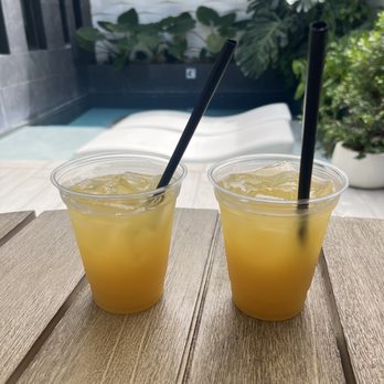 Trópica Beach Hotel - Drinks by the pool at the hotel courtyard. - Hotels Near Me - San Juan, Puerto Rico