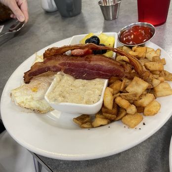 At The Corner - Breakfast platter (biscuit not shown) - Salad Near Me - Little Rock, Arkansas At The Corner - Breakfast platter (biscuit not shown) - Salad Near Me - Little Rock, Arkansas