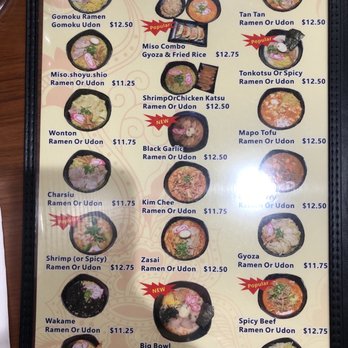 Daiichi Ramen - Noodle Menu - Ramen Near Me - Honolulu, Hawaii