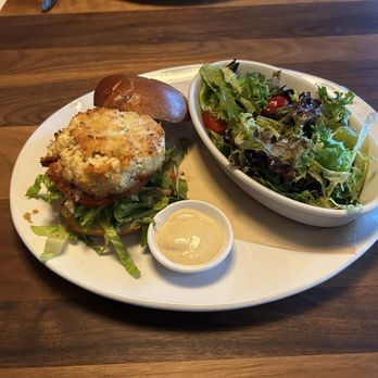 Seasons 52 - Lump Crab Cake Sandwich - New American Near Me - Rancho Cucamonga, California Seasons 52 - Lump Crab Cake Sandwich - New American Near Me - Rancho Cucamonga, California