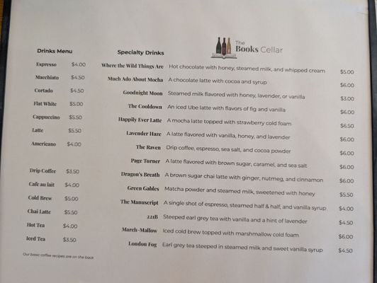 Menu photo 3 The Books Cellar Jacksonville, FL Menu photo 3 The Books Cellar Jacksonville, FL