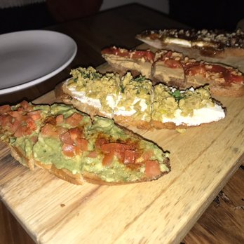 Verre Wine Bar - Happy hour special- 4 bruschettas for $16 - Wine Bars Near Me - Arlington, Virginia Verre Wine Bar - Happy hour special- 4 bruschettas for $16 - Wine Bars Near Me - Arlington, Virginia