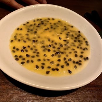 Wayan - Pandan Custard with Passionfruit ($12) - Indonesian Near Me - New York, New York Wayan - Pandan Custard with Passionfruit ($12) - Indonesian Near Me - New York, New York