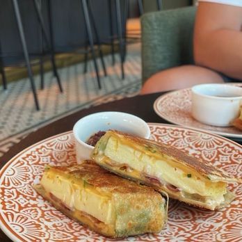 Any Day Now - Bacon egg and cheese scallion pancake - Coffee & Tea Near Me - Washington, DC, District of Columbia