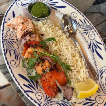 Ema - Faroe Islands Salmon Kebab - Mediterranean Near Me - Austin, Texas