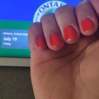 Levon Nail Lounge - Chipped nails less than 24 hours after manicure - Nail Salons Near Me - Upland, California