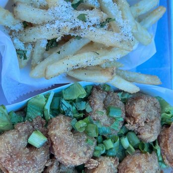 Big Ray's Fish Camp - Shrimp Po' Boy and Garlic Parmesan Fries - Seafood Near Me - Tampa, Florida Big Ray's Fish Camp - Shrimp Po' Boy and Garlic Parmesan Fries - Seafood Near Me - Tampa, Florida