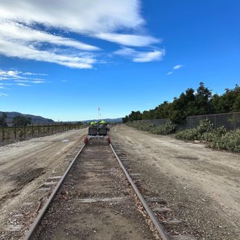 The Sunburst - View from the rail car - Bike tours Near Me - Santa Paula, California The Sunburst - View from the rail car - Bike tours Near Me - Santa Paula, California
