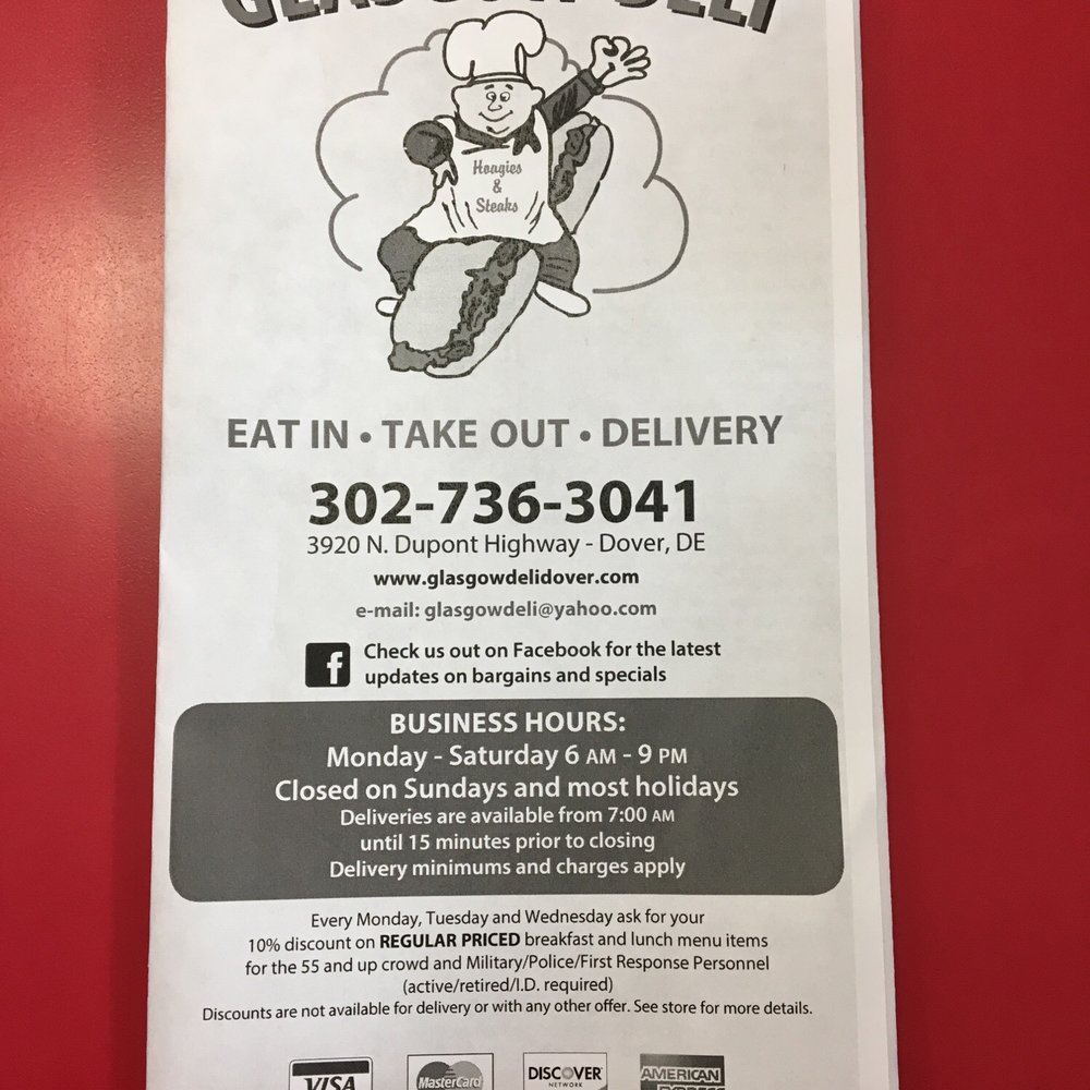 Glasgow Deli - Sandwiches Near Me - Dover, Delaware