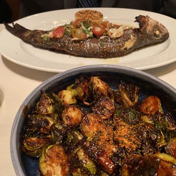 The Hamilton - Branzino (European Sea Bass) and Brussels Sprouts - Seafood Near Me - Washington, DC, District of Columbia The Hamilton - Branzino (European Sea Bass) and Brussels Sprouts - Seafood Near Me - Washington, DC, District of Columbia