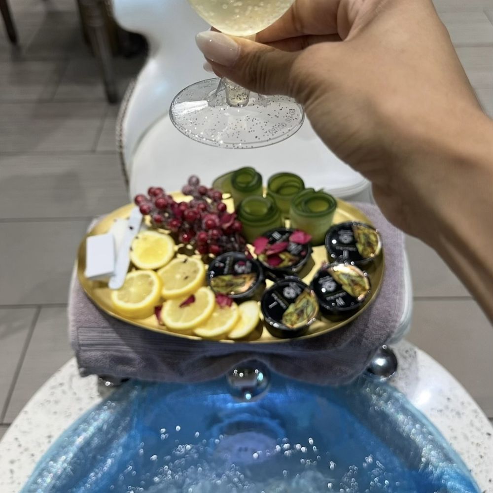 My pedicure with add ons