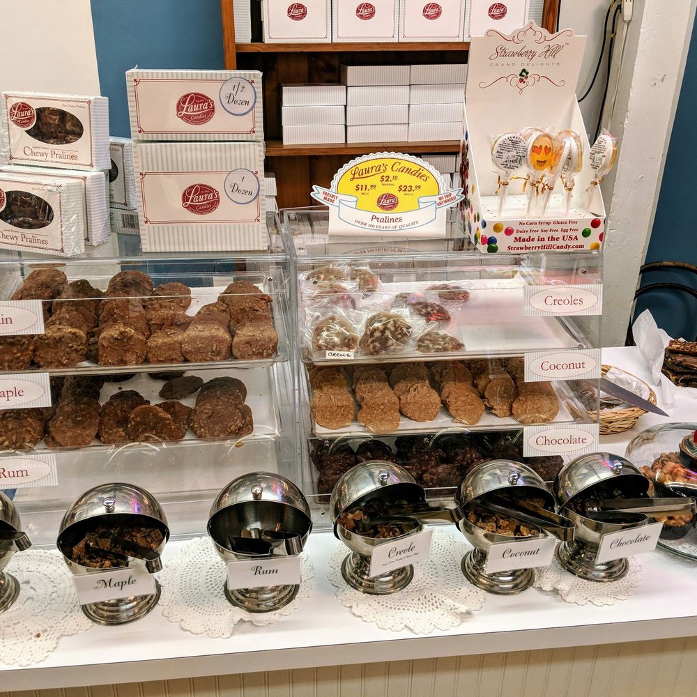 Laura's Candies - All their pralines along with samples station. - Candy Stores Near Me - New Orleans, Louisiana Laura's Candies - All their pralines along with samples station. - Candy Stores Near Me - New Orleans, Louisiana