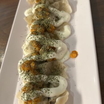 Hilal Grill - Mantoo - steamed beef stuffed dumplings, topped with yogurt, meat sauce ad mint - Indian Near Me - Phoenix, Arizona
