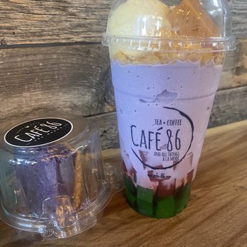 Cafe 86 - Butter bar & upside down halo halo minus the boba - Cafes Near Me - Mountain View, California