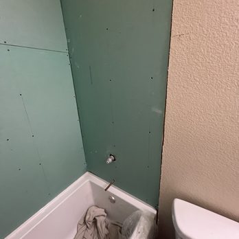 Dream Weaver Bathroom Remodels and Tile - Walls prepped for Onyx wall panels - General Contractors Near Me Dream Weaver Bathroom Remodels and Tile - Walls prepped for Onyx wall panels - General Contractors Near Me