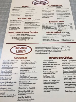 Menu photo 1 Not Justa Café Bayport, MN
