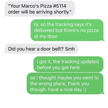 Marco's Pizza - Delivery driver being rude - Pizza Near Me - Killeen, Texas Marco's Pizza - Delivery driver being rude - Pizza Near Me - Killeen, Texas