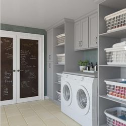 Greenacres Cabinetry - Laundry room storage!