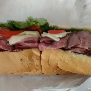 Fragapane Bakeries - Roast beef sandwich with horseradish sauce, lettuce, tomato, onion, and swiss cheese!! So delicious! A lot of sub for a low price! - Delis Near Me - North Olmsted, Ohio Fragapane Bakeries - Roast beef sandwich with horseradish sauce, lettuce, tomato, onion, and swiss cheese!! So delicious! A lot of sub for a low price! - Delis Near Me - North Olmsted, Ohio