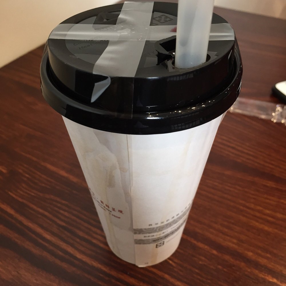 Gong Cha - Some Frankenstein things going on here with the hot drink. At least they are careful. - Bubble Tea Near Me - Auckland, AUK Gong Cha - Some Frankenstein things going on here with the hot drink. At least they are careful. - Bubble Tea Near Me - Auckland, AUK