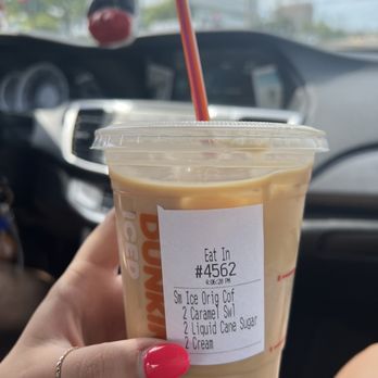 Dunkin' - iced caramel coffee - Coffee & Tea Near Me - Norridge, Illinois