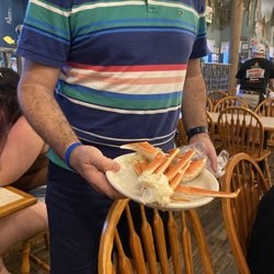 Crabby Mike's Calabash Seafood - Crab legs !! Hot and fresh with Sides of melted butter