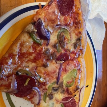 Tuscan Grill & Cafe - Supreme pizza slices. - Pizza Near Me - Menands, New York Tuscan Grill & Cafe - Supreme pizza slices. - Pizza Near Me - Menands, New York