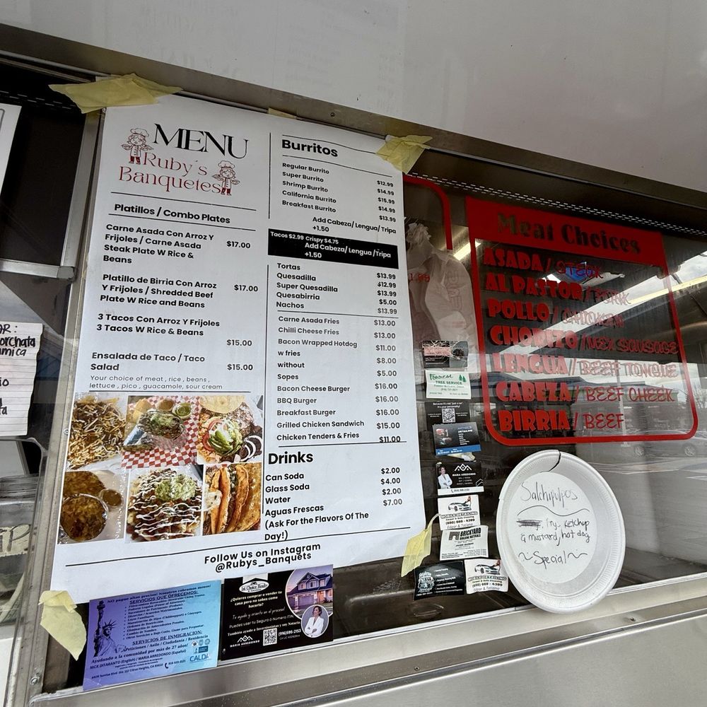 Ruby’s Banquets - Menu - Food Trucks Near Me - North Highlands, California Ruby’s Banquets - Menu - Food Trucks Near Me - North Highlands, California
