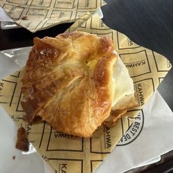 Kahwa Coffee - Egg , turkey and cheese croissant
