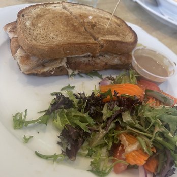 Bayside Gourmet - Grouper Reuben with side salad - Italian Near Me - Islamorada, Florida Bayside Gourmet - Grouper Reuben with side salad - Italian Near Me - Islamorada, Florida