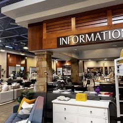 Living Spaces - The information desk that everybody kept telling me to go to, and nobody was ever there just like it's empty now