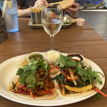 Shoreline Cafe - Veggie Tacos Yummmm - Seafood Near Me - Santa Barbara, California