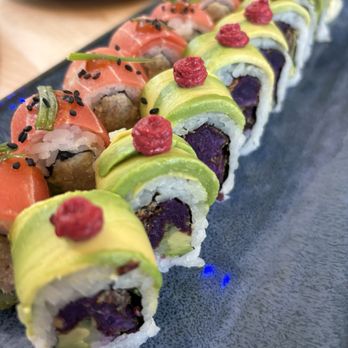 Wellness Sushi - Royal Potato Roll & Hot Flamingo Roll - Vegan Near Me - Denver, Colorado