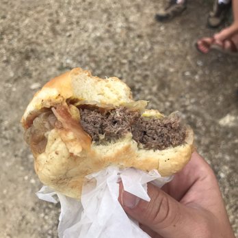 Pete's Hamburgers - Burger with onions, salt, pepper, ketchup, and both mustards - Burgers Near Me - Prairie du Chien, Wisconsin Pete's Hamburgers - Burger with onions, salt, pepper, ketchup, and both mustards - Burgers Near Me - Prairie du Chien, Wisconsin