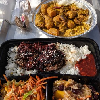 MontAsia - Bison Curry and Korean Bison Bowl - Malaysian Near Me - Fishtail, Montana