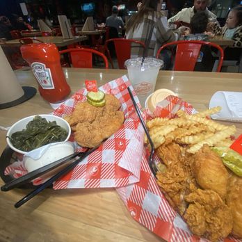 Hattie Bs - Medium chicken Fried 3 Tenders Plate - Southern Near Me - Atlanta, Georgia Hattie Bs - Medium chicken Fried 3 Tenders Plate - Southern Near Me - Atlanta, Georgia