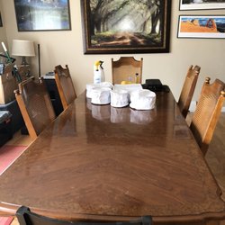 A Quick Fix! - After of Freds dining room table.