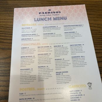 Padrino's Cuban Restaurant - Menu - Cuban Near Me - Plantation, Florida