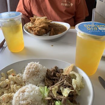 Kaua’i Diner - Kalua pork with cabbage, katsu chicken and curry, scallion  pancakes  and jasmine ice teas - Breakfast & Brunch Near Me - Lihue, Hawaii