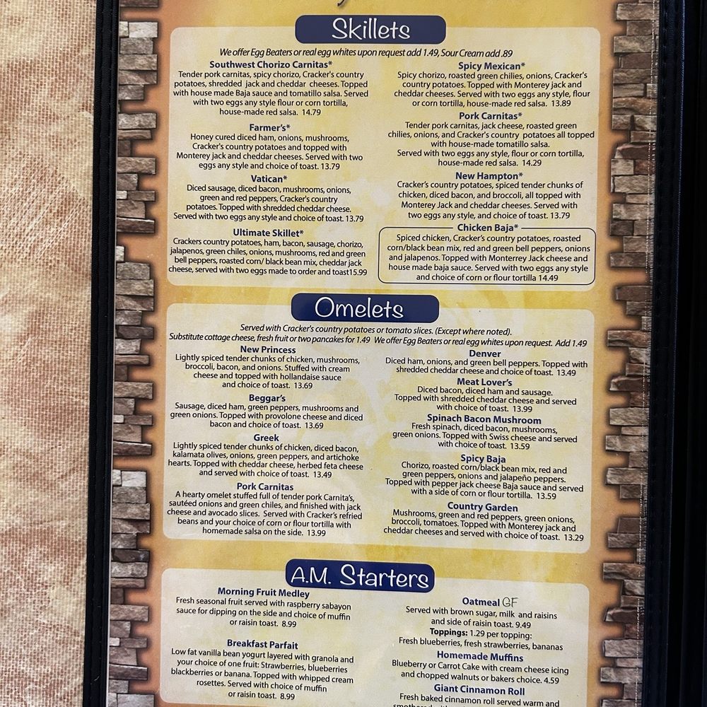 Crackers & Co Cafe - Menu - American Near Me - Tempe, Arizona Crackers & Co Cafe - Menu - American Near Me - Tempe, Arizona