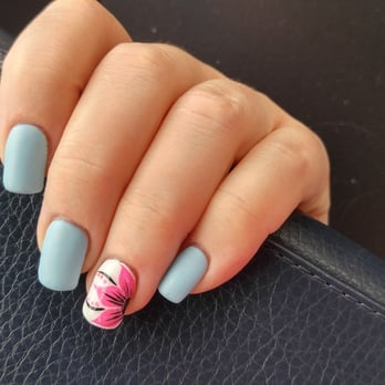 Shiloh Nails & Spa - Nails by Trish... Matte finish on blue color - Nail Salons Near Me - Windsor, California Shiloh Nails & Spa - Nails by Trish... Matte finish on blue color - Nail Salons Near Me - Windsor, California