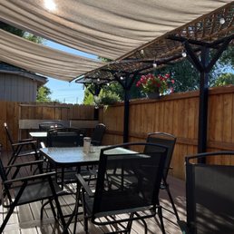 Patio on a summer evening Patio on a summer evening